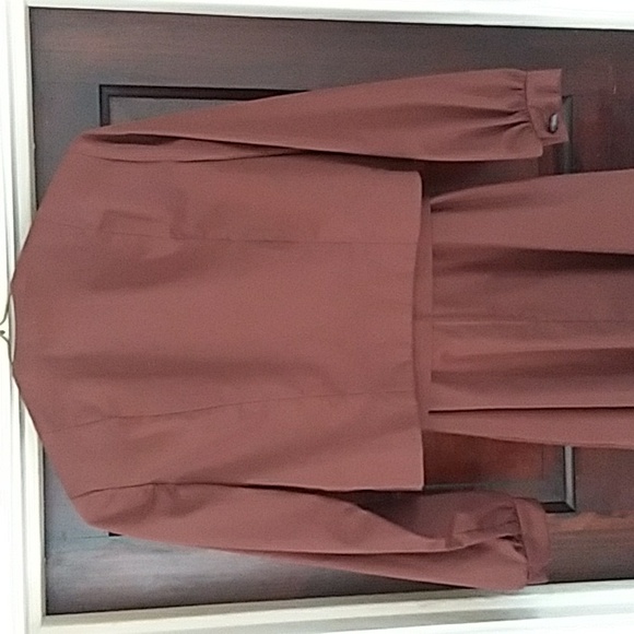 Vintage 70s David Warren 2 piece dress Chocolate ESTATE Size small - Picture 5 of 15